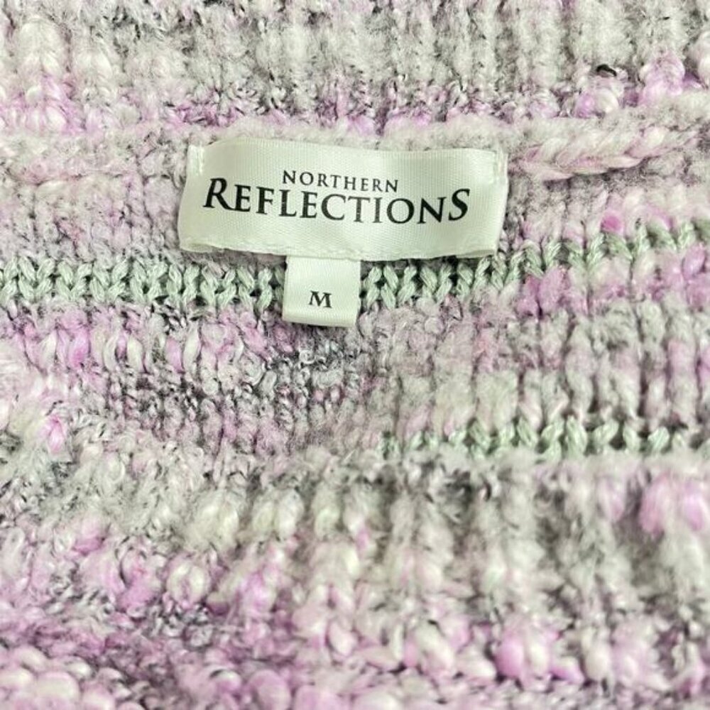 NORTHERN REFLECTIONS Striped Sweater Sz Medium - Picture 4 of 4